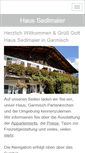 Mobile Screenshot of haus-sedlmaier.de